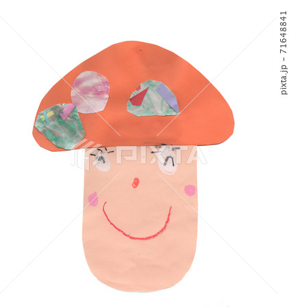 子供が作ったきのこの工作 71648841