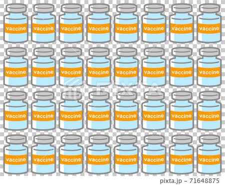 大量のワクチンのイラストイメージ 71648875