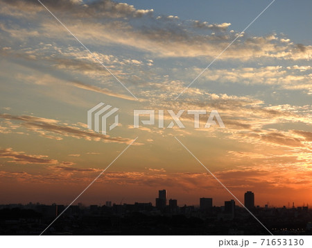 夕焼けの船橋市街！。。和みます！！。。（笑い）。。 71653130