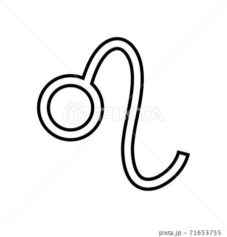 Leo symbol on white. Leo symbol on white. 71653755