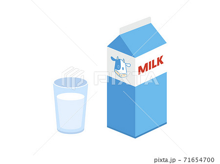 牛乳のイラスト 牛乳のイラスト 71654700