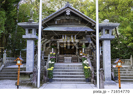 夫婦円満や縁結びで有名な飯盛神社 福岡県福岡市西区 の写真素材