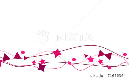 CGスター・トライアングル・サークル　CGオブジェとラインの背景 71656364