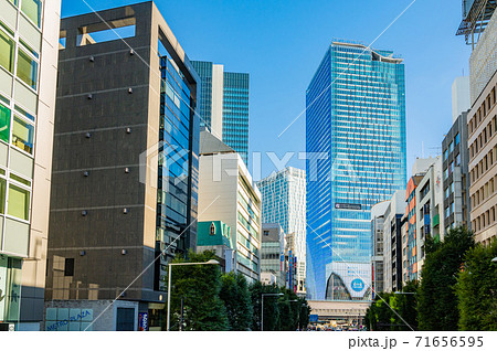 渋谷、お洒落な、スクランブルスクエア、最新ビル、渋谷の風景 71656595