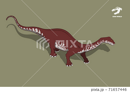Dinosaur brontosaurus in isometric style. Isolated image of jurassic monster. Cartoon dino 3d icon Dinosaur brontosaurus in isometric style. Isolated image of jurassic monster. Cartoon dino 3d icon 71657446