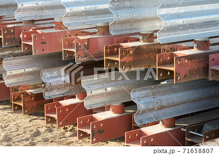 工事現場 仮設ガードレール 工事現場 仮設ガードレール 71658807