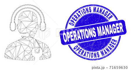 Blue Grunge Operations Manager Seal and Web Carcass Call Center Serviceman Blue Grunge Operations Manager Seal and Web Carcass Call Center Serviceman 71659630