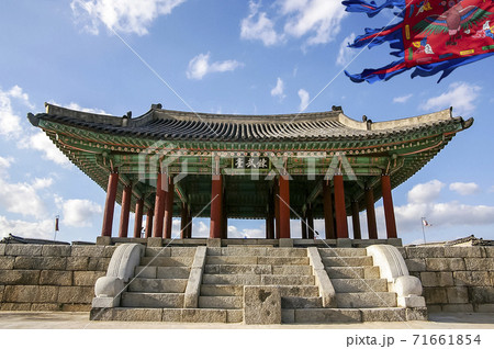 世界文化遺産 夕焼け 夕暮れ 71661854