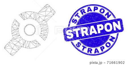 Blue Scratched Strapon Stamp and Web Mesh Artificial Joint Blue Scratched Strapon Stamp and Web Mesh Artificial Joint 71661902