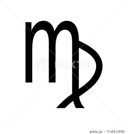 Virgo symbol on white. 71661906