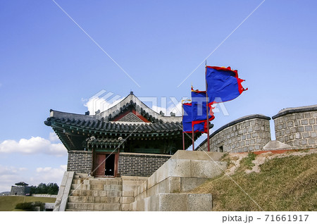 世界文化遺産 韓国 旗 71661917