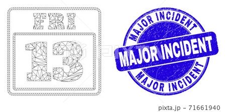 Blue Grunge Major Incident Stamp Seal and Web Carcass 13 Friday Calendar Page Blue Grunge Major Incident Stamp Seal and Web Carcass 13 Friday Calendar Page 71661940