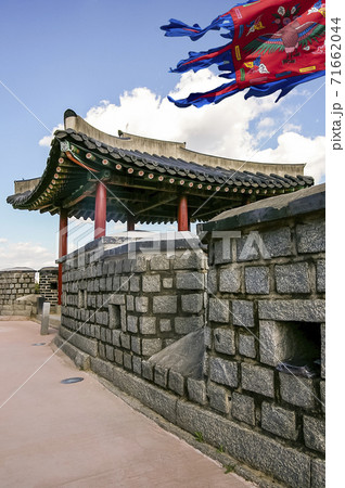 世界文化遺産 韓国 旗 71662044