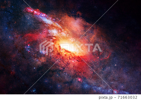 Outer space art. Starfield. Elements of this image furnished by NASA. 71663032
