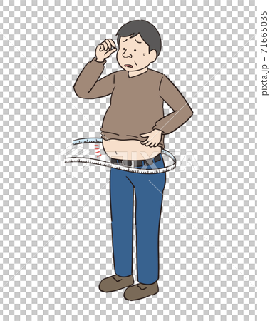 メタボリックシンドロームな男性 71665035