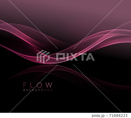 Abstract shiny pink wavy design element. Flow gold wave Abstract shiny pink wavy design element. Flow gold wave 71666225