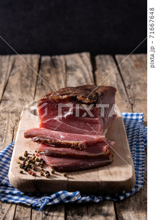 Dried and smoked meat Dried and smoked meat 71667648