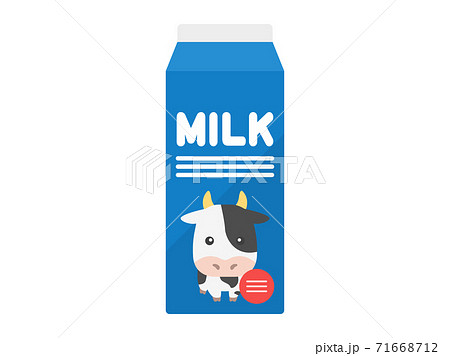 パック牛乳のイラスト 71668712