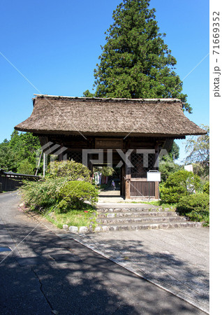 曼珠沙華咲くころの塩船観音　山門 71669352