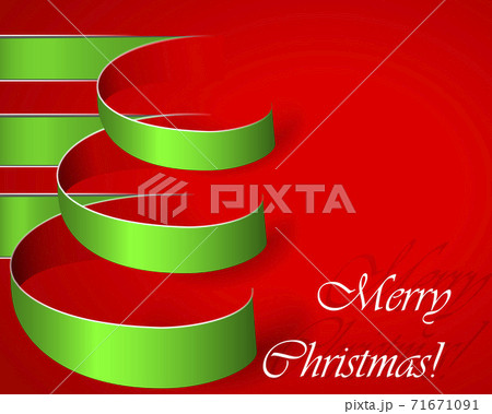 Green stripe christmas vector tree Green stripe christmas vector tree 71671091