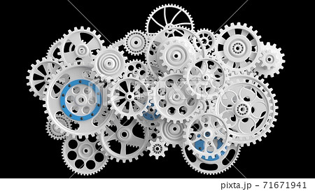 Gear Gear mechanism 3D mechanical illustration - Stock Illustration  [71671941] - PIXTA