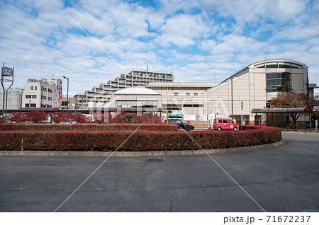 西武新宿線花小金井駅北口の写真素材