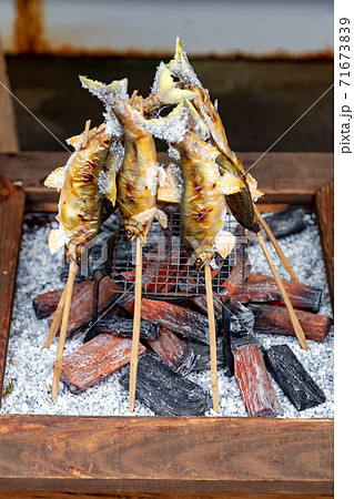 郡上八幡 鮎の塩焼きの写真素材 [71673839] - PIXTA