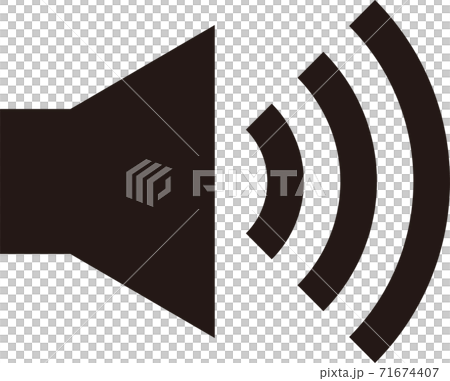 ベクターアイコン ピクトグラム素材 音量マーク スピーカーのイラスト 最大音量のイラスト素材