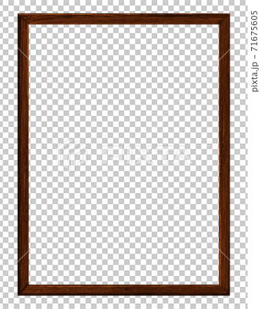 Illustration of a wooden frame with white (transparent) inside Illustration of a wooden frame with white (transparent) inside 71675605