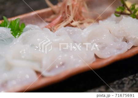 たこの刺身　写真素材 71675691