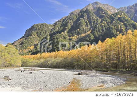 上高地（梓川と六百山） 71675973