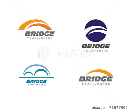 Bridge ilustration logo vector 71677962