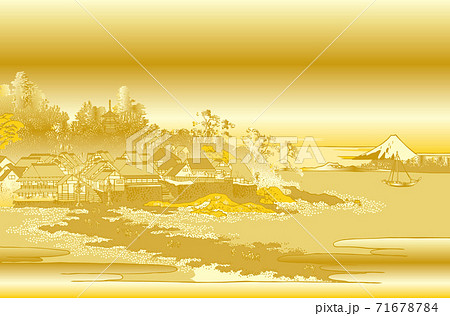 葛飾北斎イメージ相州江島金 葛飾北斎イメージ相州江島金 71678784
