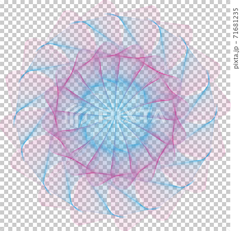 Line mesh flower vector material Line mesh flower vector material 71681235