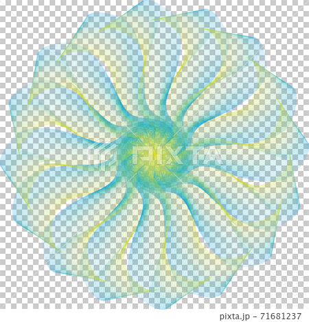 線網花矢量素材 71681237