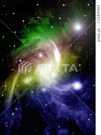 galaxy in a free space. 3D rendering galaxy in a free space. 3D rendering 71684992