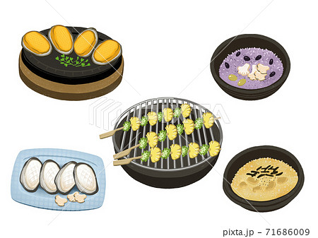 Set of korean food flat design illustration 010 Set of korean food flat design illustration 010 71686009