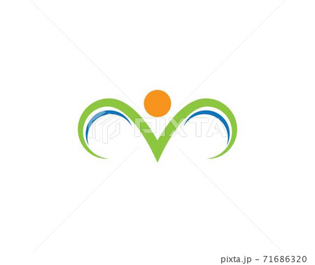 Healthy Life people Logo template 71686320