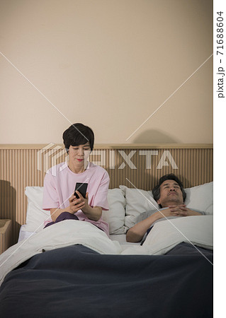 Happiness people lifestyle, Asian senior couple 045 71688604