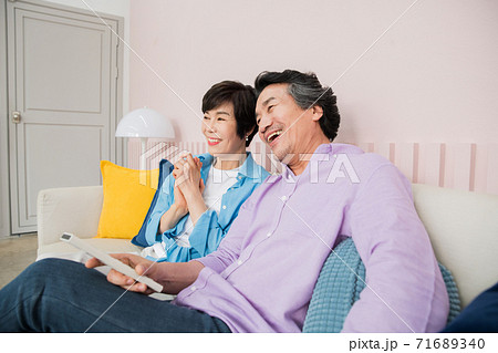 Happiness people lifestyle, Asian senior couple 347 Happiness people lifestyle, Asian senior couple 347 71689340
