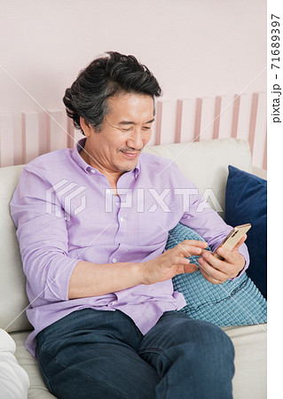 Happiness people lifestyle, Asian senior couple 368 71689397