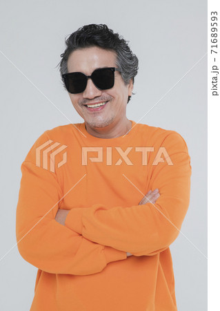 Happiness people lifestyle, Asian senior couple 455 Happiness people lifestyle, Asian senior couple 455 71689593