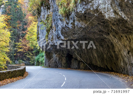 Gorges de la Bourne, the Bourne canyon near Villard de Lans, Vercors in France Gorges de la Bourne, the Bourne canyon near Villard de Lans, Vercors in France 71691997