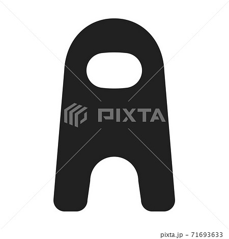 Logo for the game clan letter in the form of a among us man cartoon style 71693633