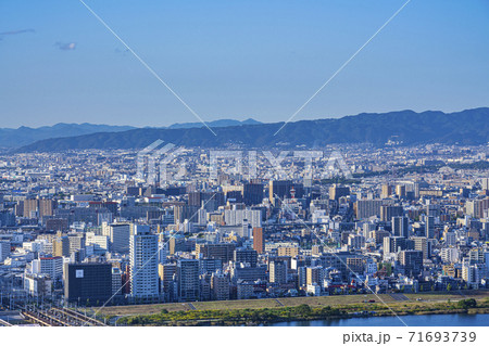 大阪 北大阪方面 都市景観 大阪 北大阪方面 都市景観 71693739