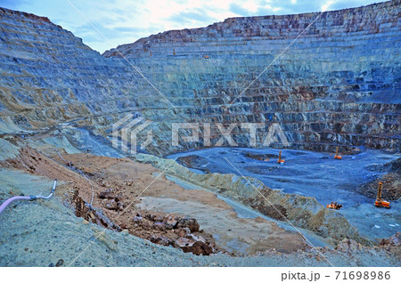 Open pit gold mine in Rosia Montana, Romania Open pit gold mine in Rosia Montana, Romania 71698986