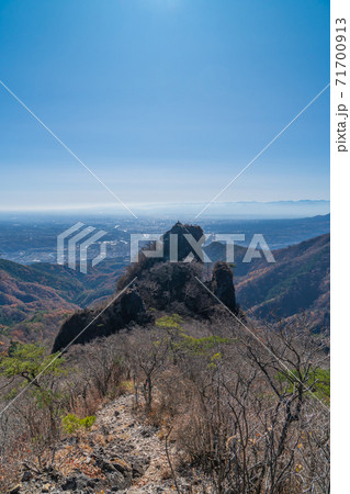 子持山の獅子岩(群馬県渋川市) 子持山の獅子岩(群馬県渋川市) 71700913