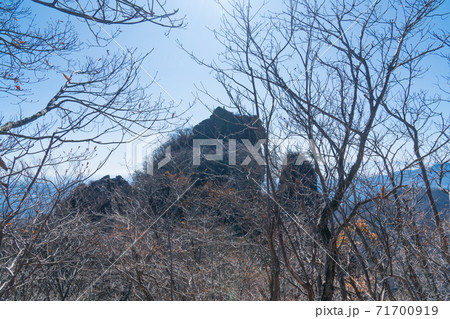 子持山の獅子岩(群馬県渋川市) 子持山の獅子岩(群馬県渋川市) 71700919