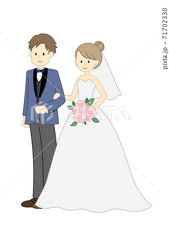結婚 新郎新婦のイラストのイラスト素材 結婚 新郎新婦のイラストのイラスト素材