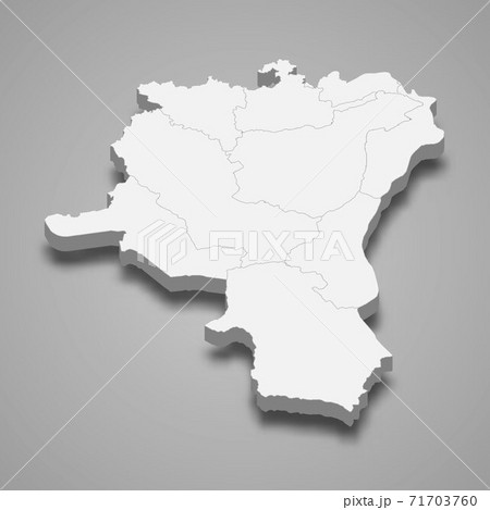 3d isometric map of St. Gallen is a canton of Switzerland 3d isometric map of St. Gallen is a canton of Switzerland 71703760